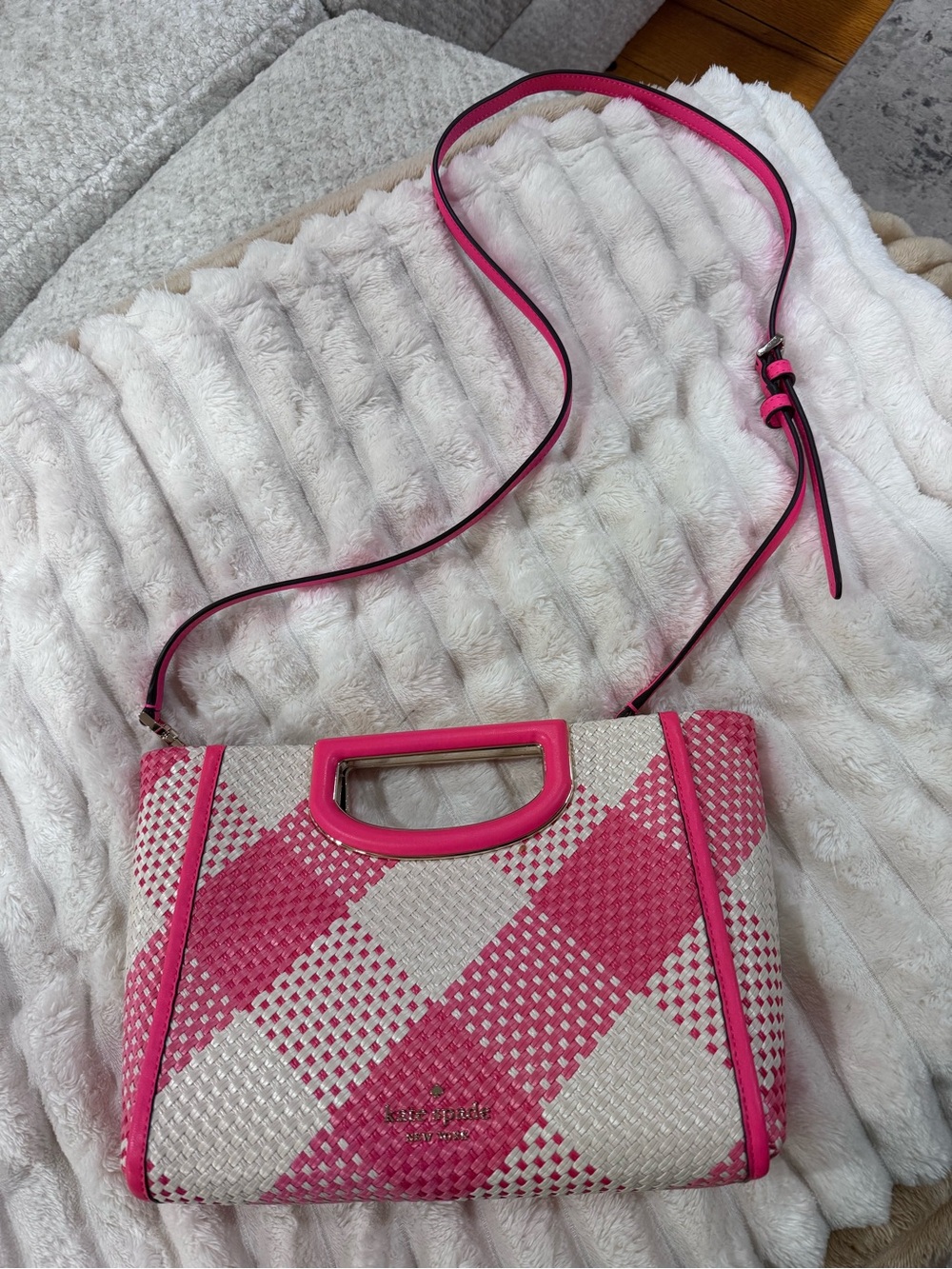 Kate Spade Woven Convertible Clutch Bag